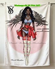 victorias secret 2015 fashion show flannel sofa throw blanket V184